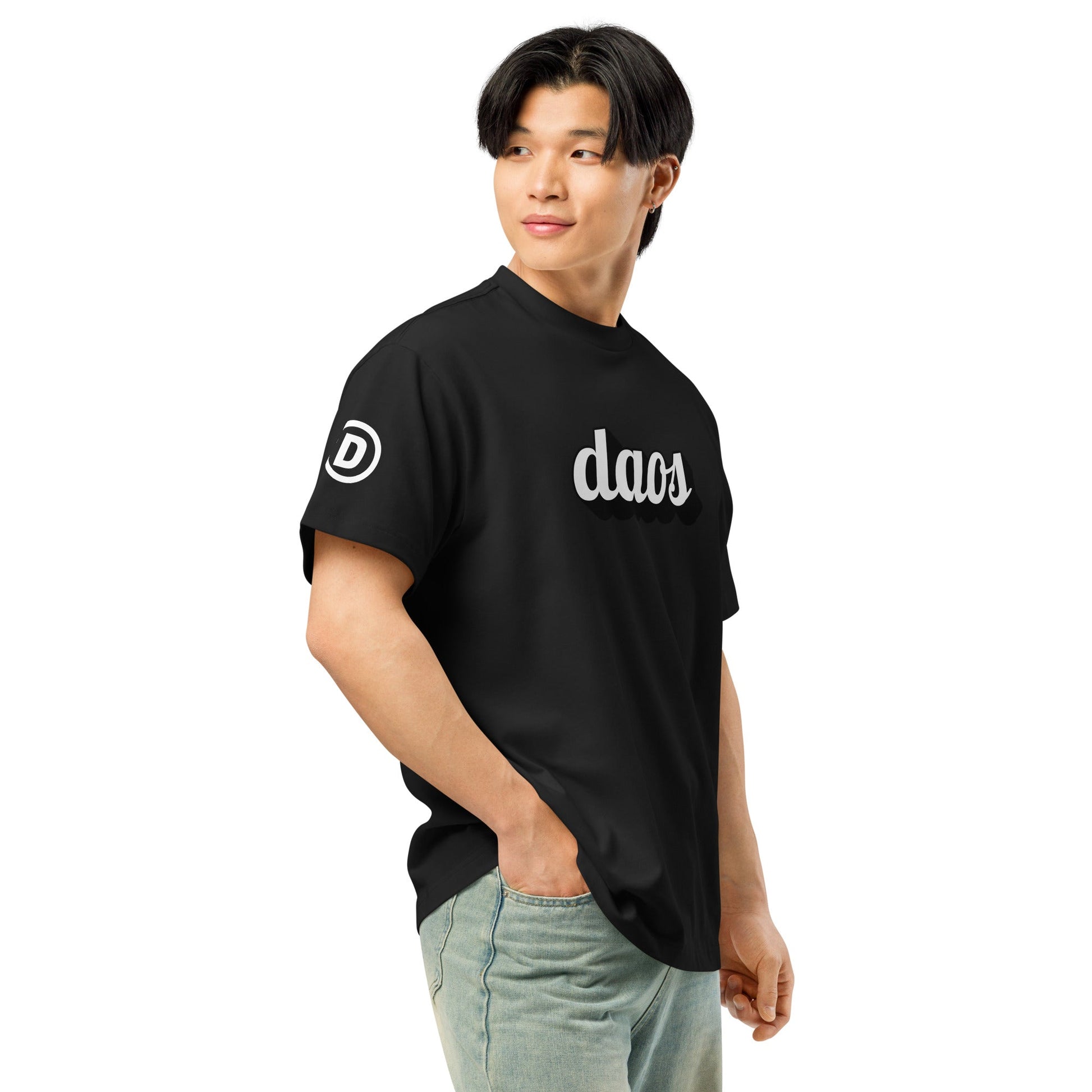 DAOS Men’s Box Tee White Logo deadlyartofsurvival.com