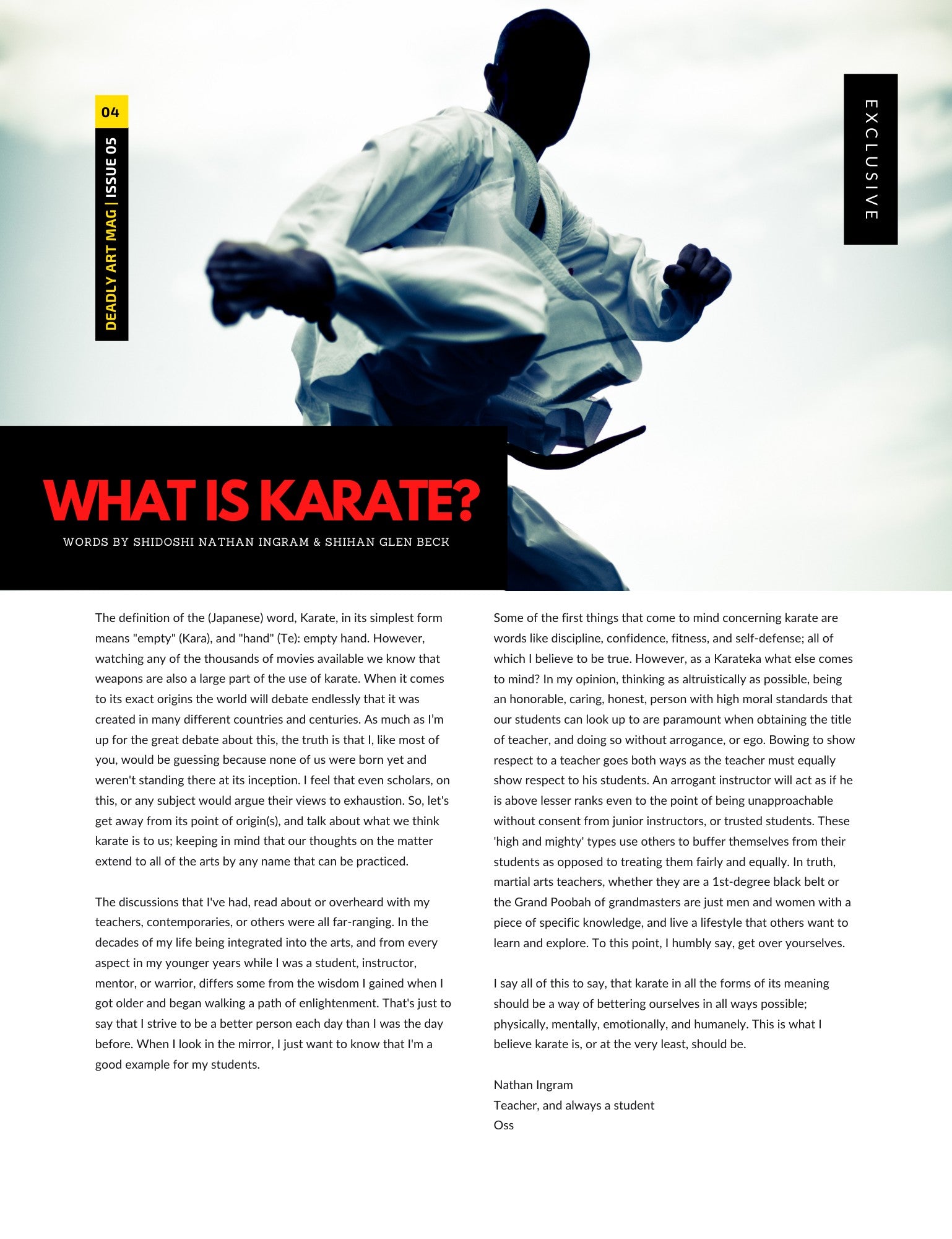 Deadly Art of Survival Magazine 5th Edition #1 Martial Arts Magazine Worldwide deadlyartofsurvival.com