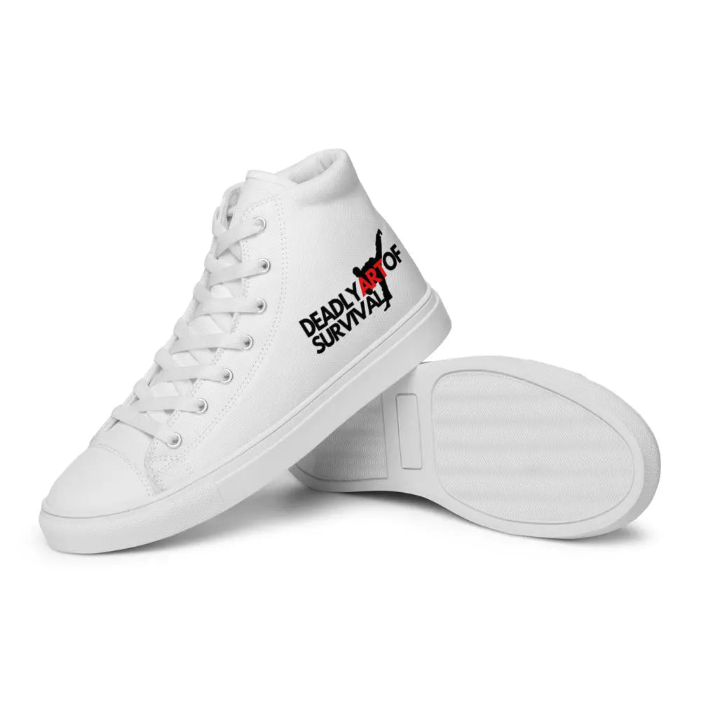 Deadly Art of Survival Mens High Top Sneakers **Deadstock Limited Supply Available** deadlyartofsurvival.com