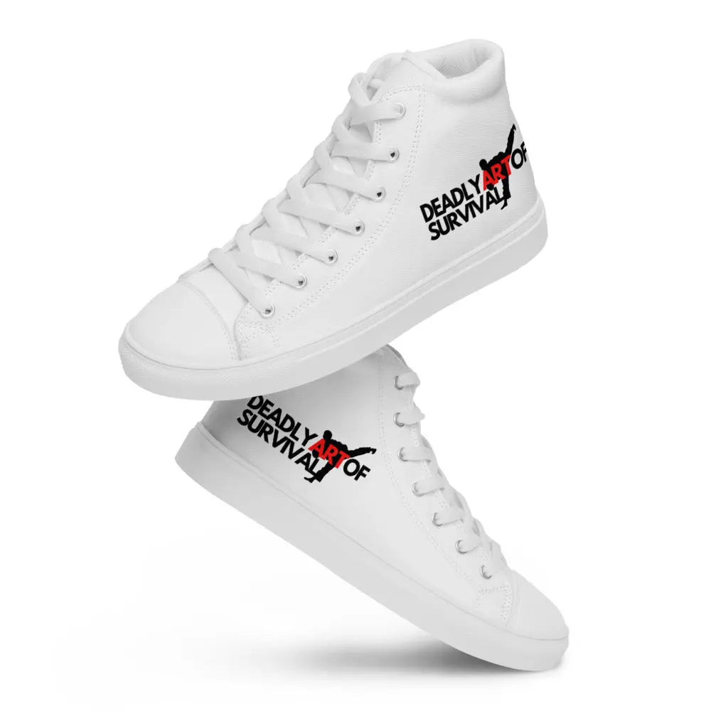 Deadly Art of Survival Mens high top canvas shoes **Deadstock Limited Supply Available** deadlyartofsurvival.com