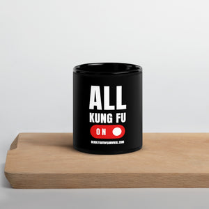 All Kung Fu Black Glossy Mug