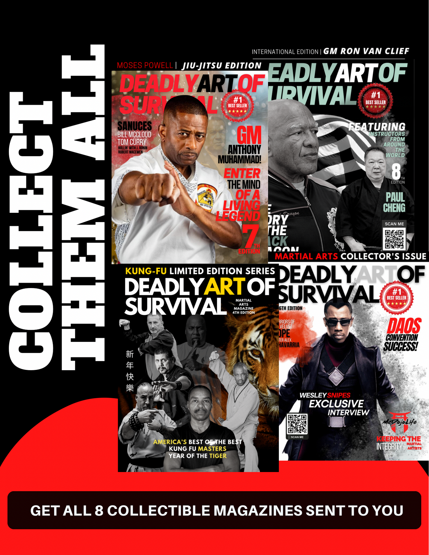 Collect 8 DAOS Magazines deadlyartofsurvival.com